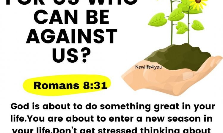 If God is for us who can be against us?(Romans 8:31)