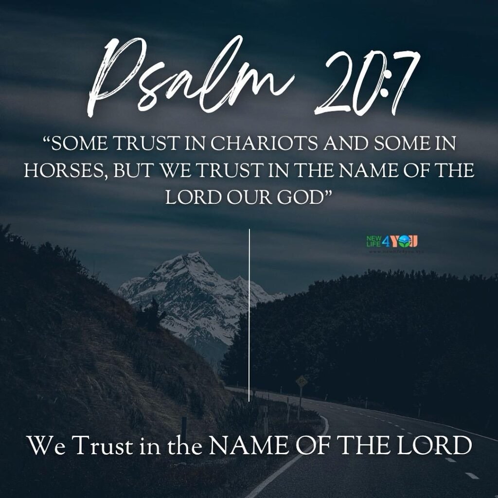 We Trust in the NAME OF THE LORD.