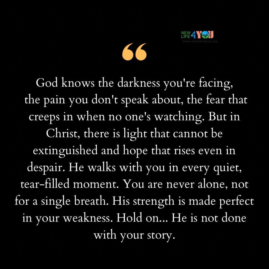 God Sees You. He’s With You. He’s Not Done With You.