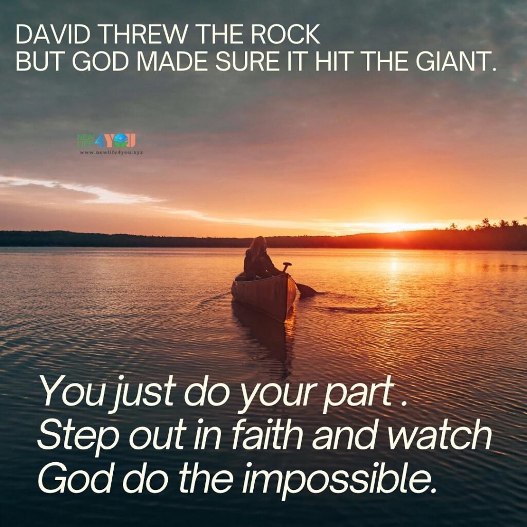You may hold the stone—but God holds the victory.