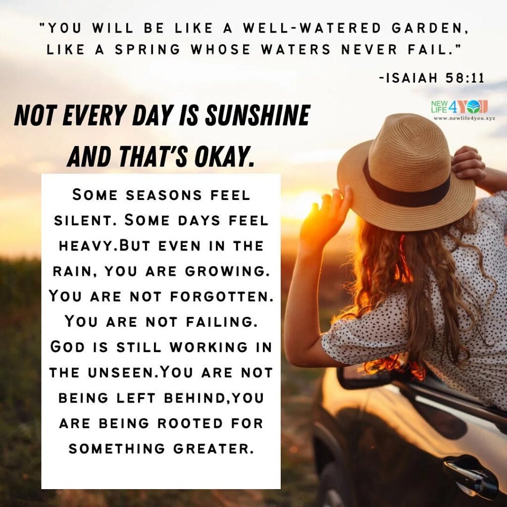 If today feels heavy, take heart—God sees you. He’s not finished.