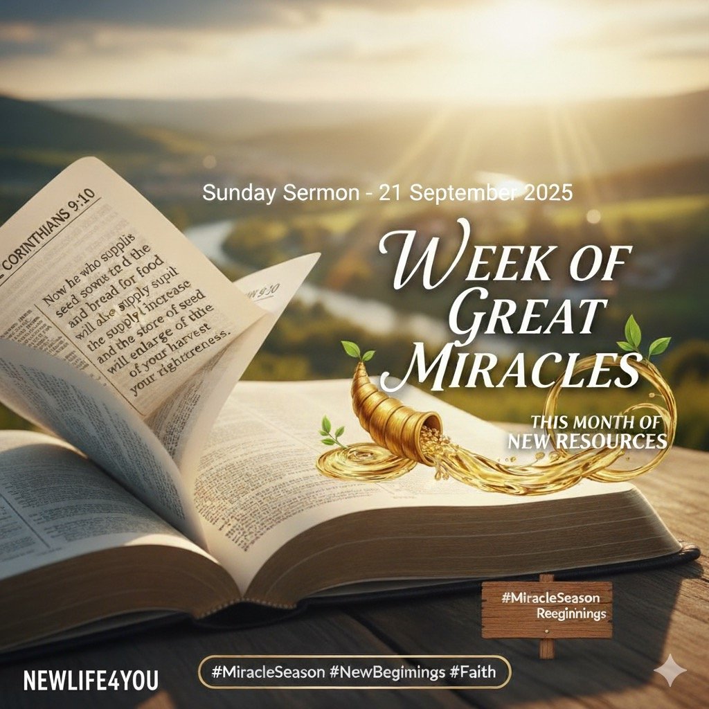 Week of Great Miracles (This Month of New Resources)