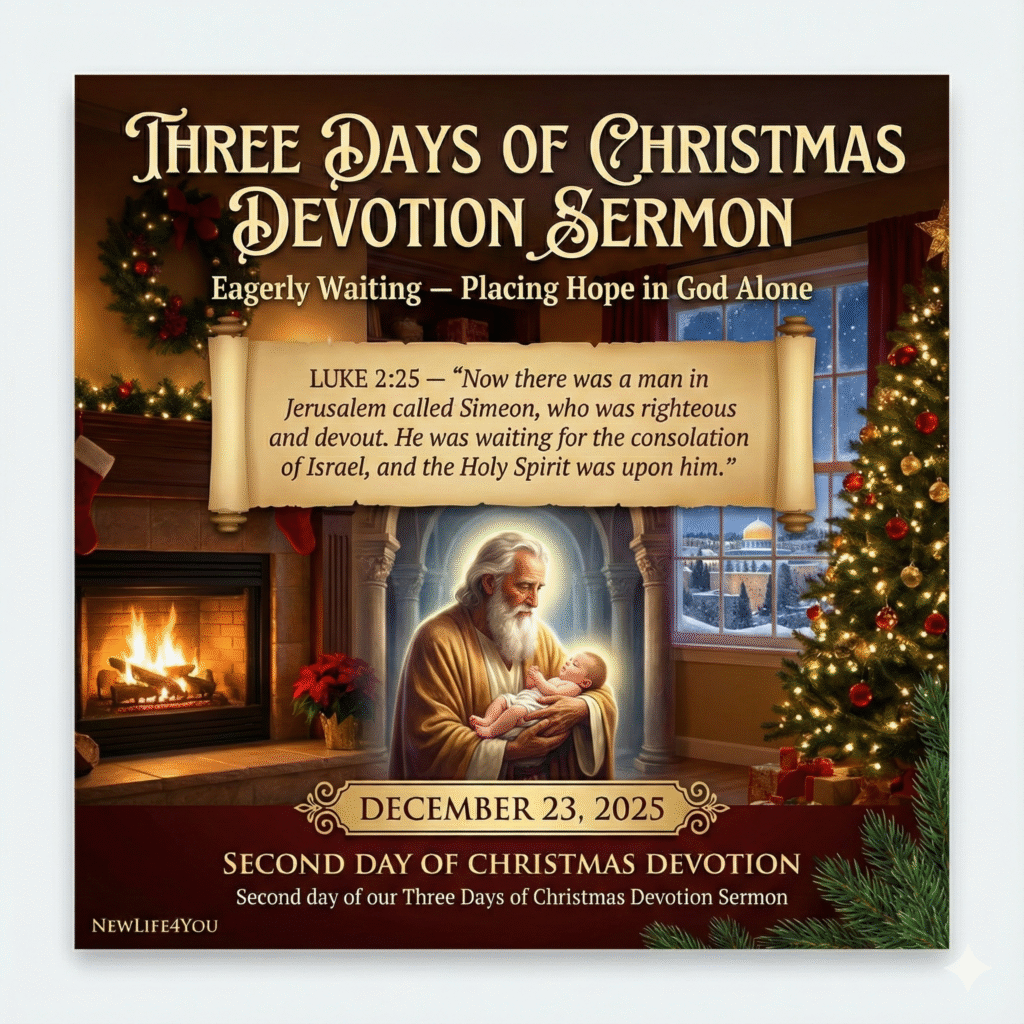 Eagerly waiting– Placing Hope in God Alone . (Second Day Of Our Three Days Of Christmas Devotion)