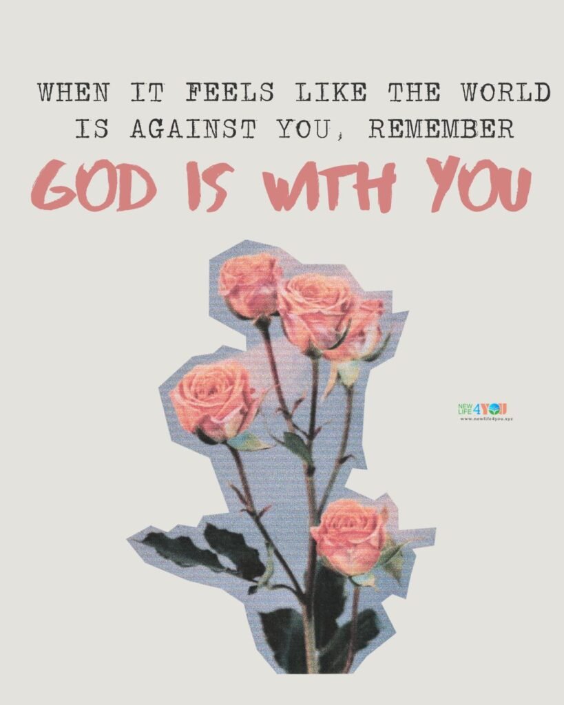 YOU ARE NOT ALONE, GOD IS FIGHTING FOR YOU!