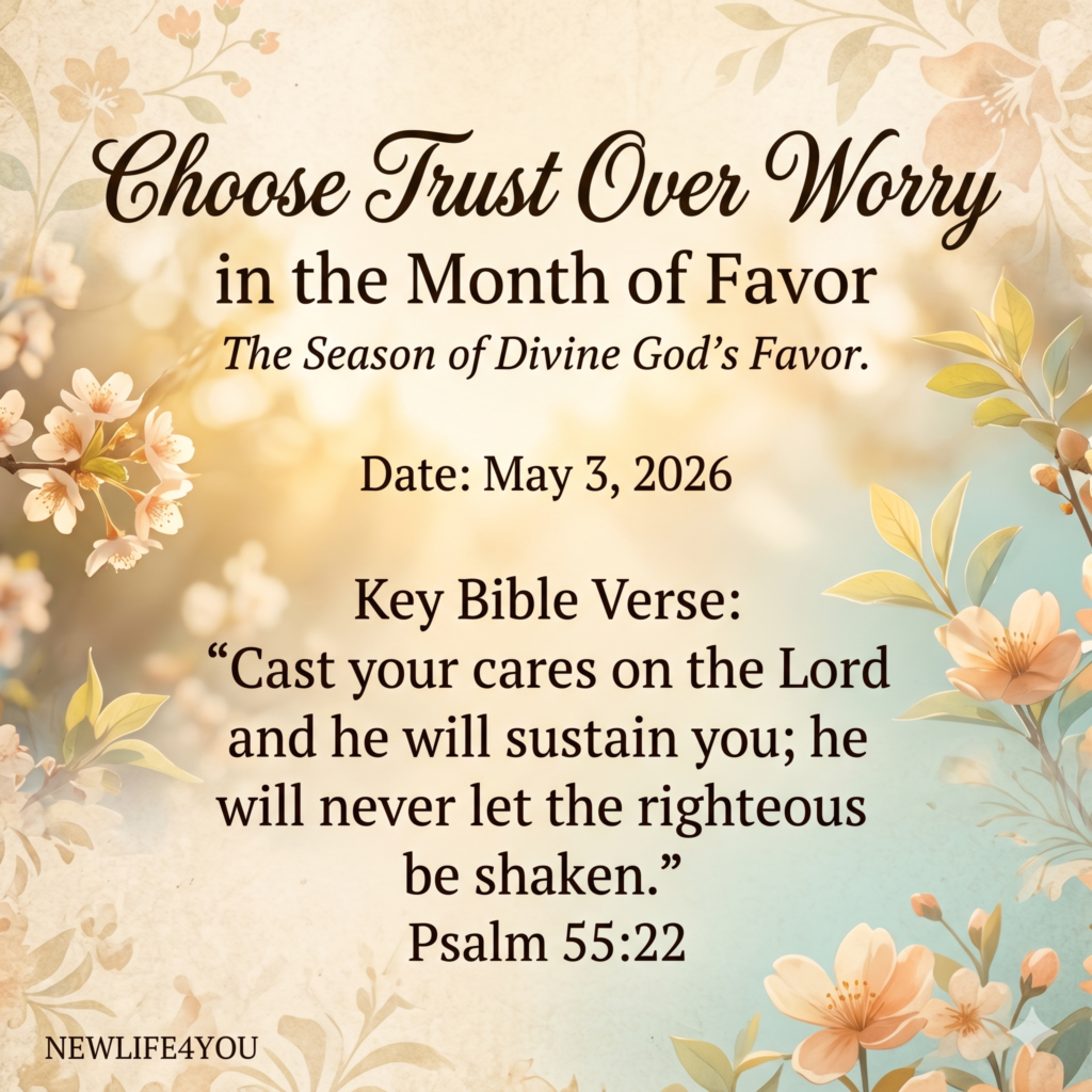 Choose Trust Over Worry in the Month of Favor.