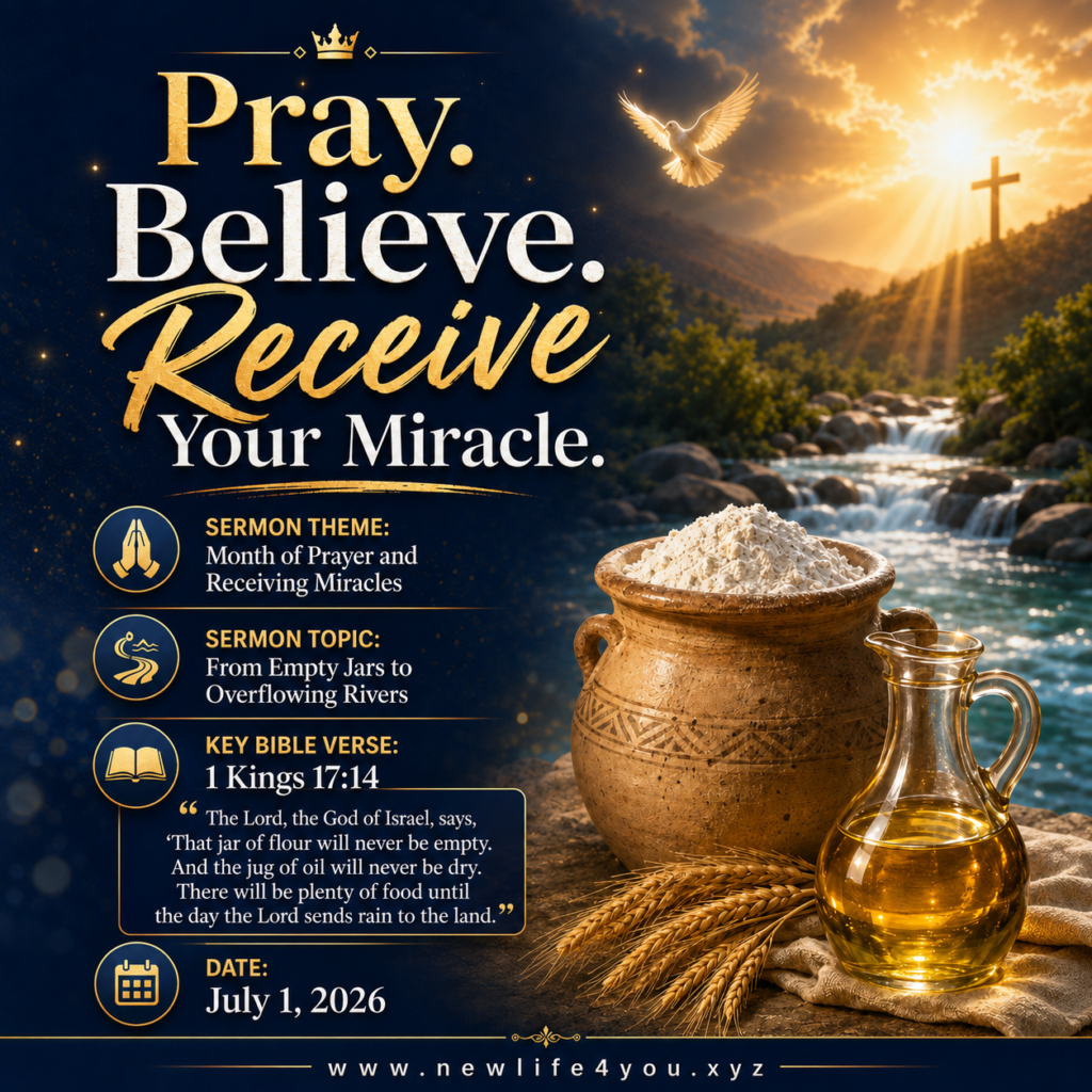 Month of Prayer and Receiving Miracles.