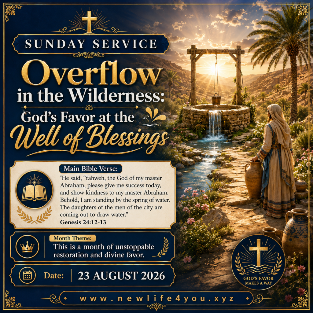 Overflow in the Wilderness: God’s Favor at the Well of Blessings.