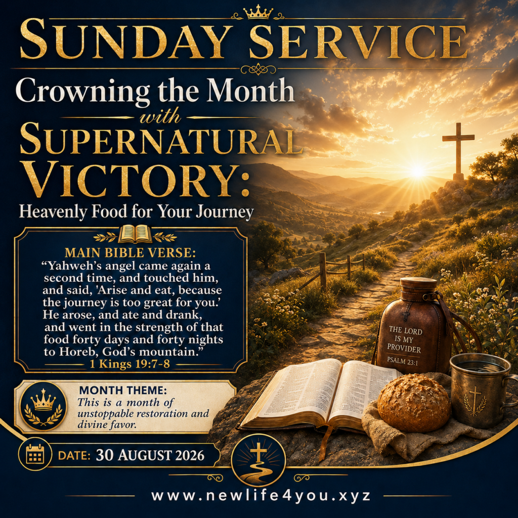 Crowning the Month with Supernatural Victory: Heavenly Food for Your Journey.