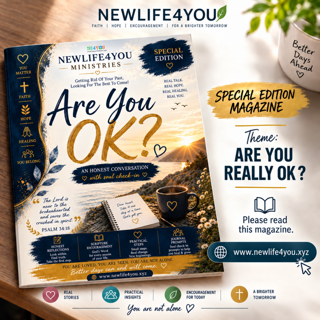 NEWLIFE4YOU ARE YOU OK ? SPECIAL EDITION MAGAZINE.