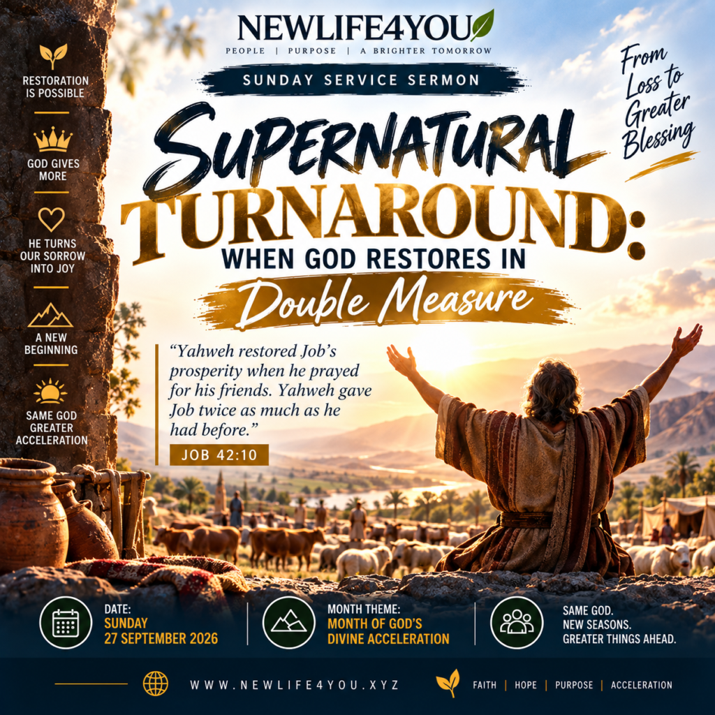 Supernatural Turnaround: When God Restores in Double Measure.