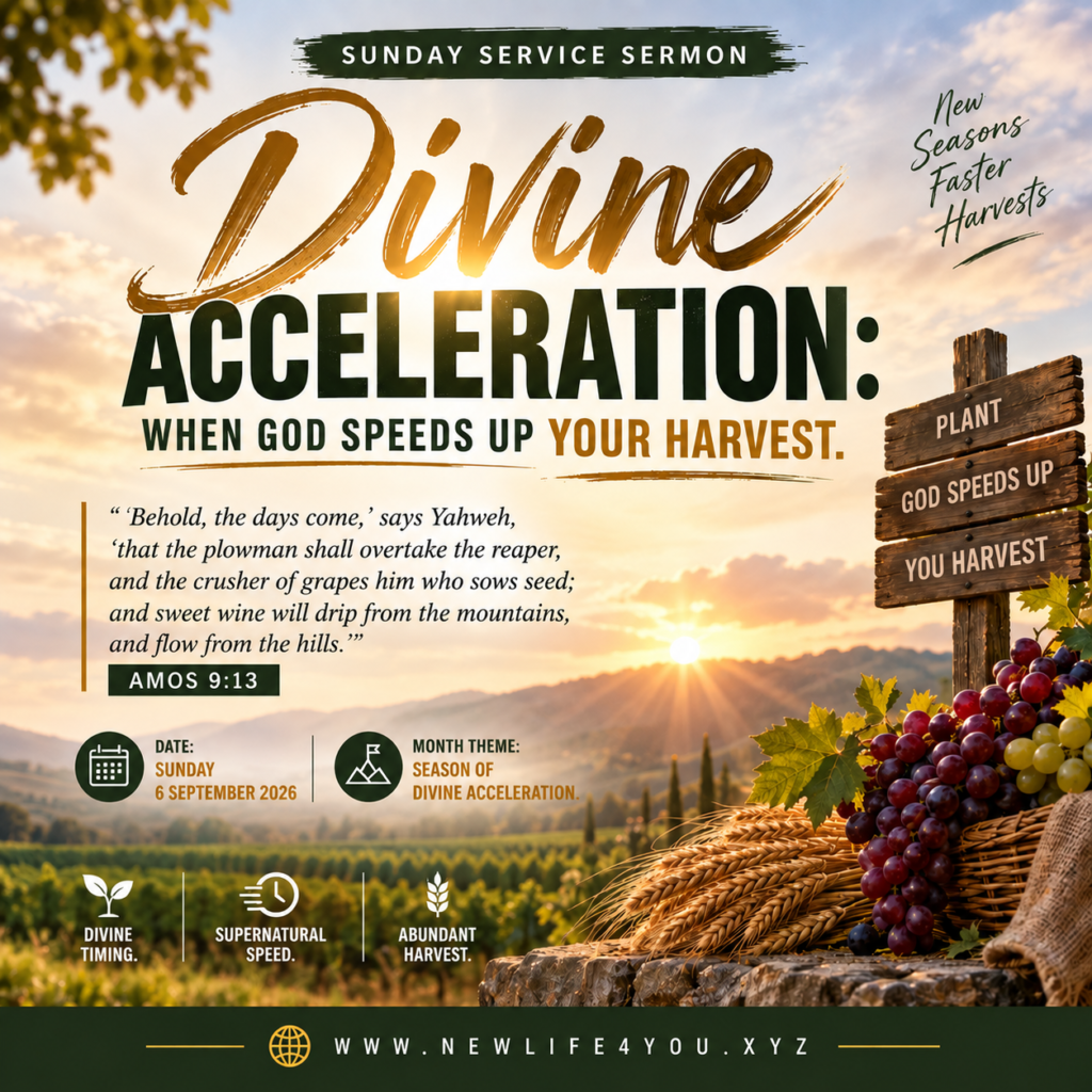 Divine Acceleration: When God Speeds Up Your Harvest.