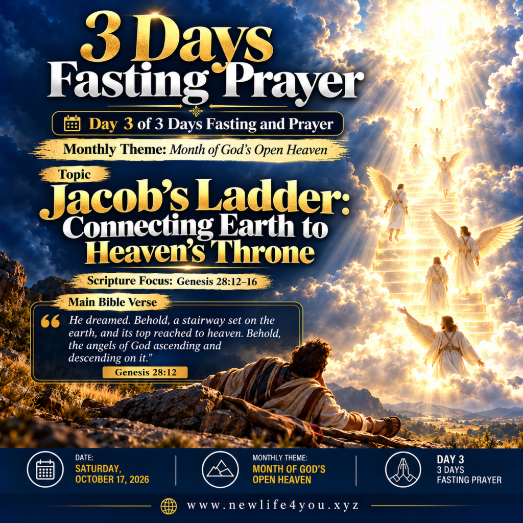 When Your Hard Rock Becomes the Gate of Heaven: How God Opens the Sky Right Where You Are Hurting. (Day 3 of 3 Days Fasting and Prayer).