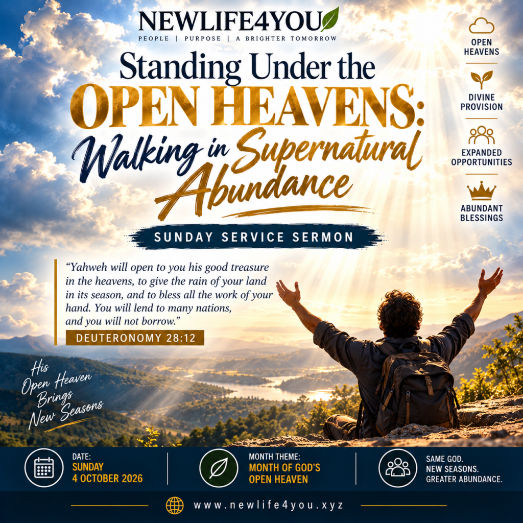 Standing Under the Open Heavens: Walking in Supernatural Abundance.